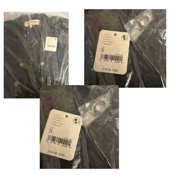 NWT Free People Ruffles Romance Military Jacket (S) - Picture 6 of 10